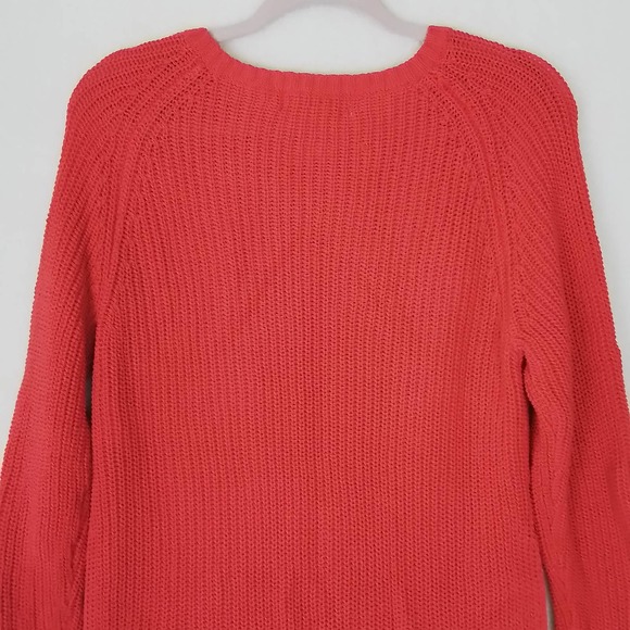 LOGG by H&M Loose‎ Knit Open Side Sweater Size Small in Red - Picture 5 of 13